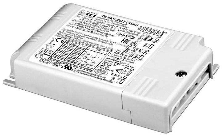 Produktbild TCI Maffei GmbH LED-Netzteil 110-240 V DC MAXI JOLLY US DALI 60 W 1-10 V Push dimmbar mit DIP-SWITC