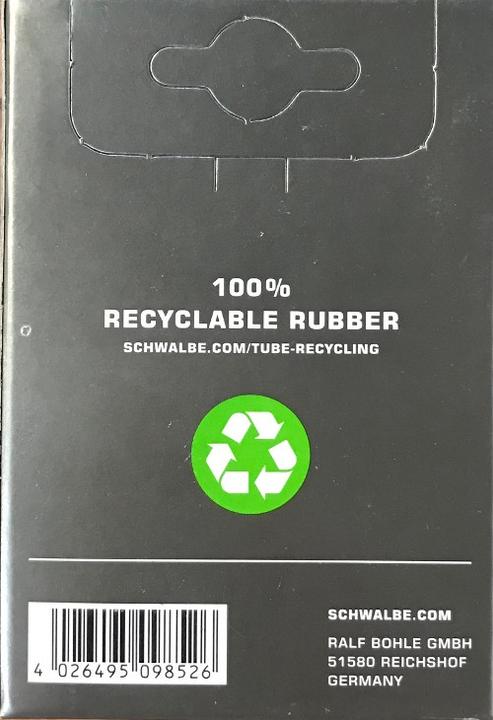 Actual product image Schwalbe Tube 28" DV17 (Dunlop (DV), 28", 40 mm)