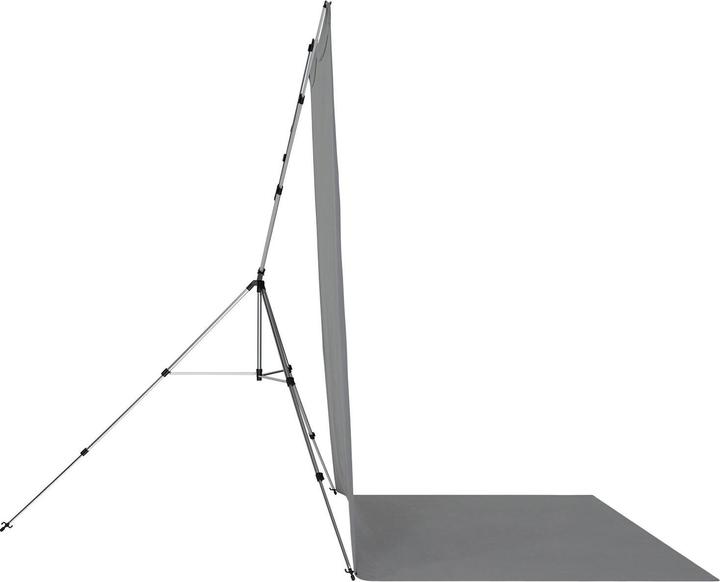 Produktbild Westcott X-Drop Pro - Neutral Gray (8' x 13') Wrinkle-Resistant Backdrop Kit, 2.4x4 m (240 cm, 400 cm)