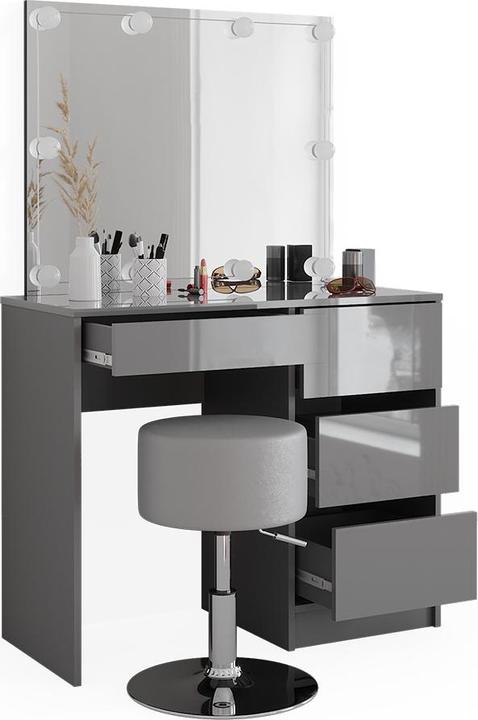 Produktbild Vicco Sherry mit Hocker und Beleuchtung (90 x 75 x 40 cm)