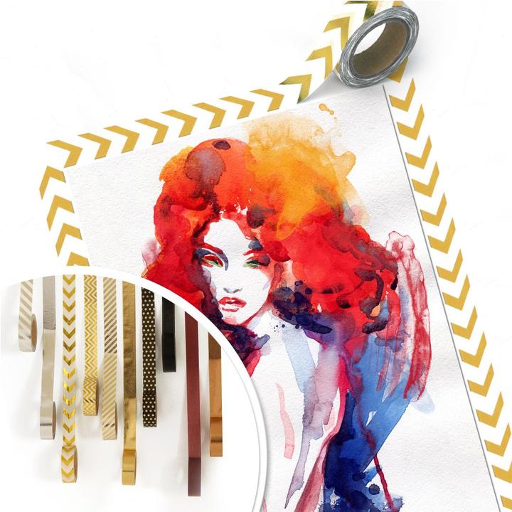 Actual product image Trenddeko The woman with fiery red hair (70 x 100 cm)
