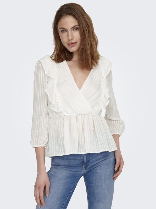 Actual product image Only Wrap-around ruffle top (L)