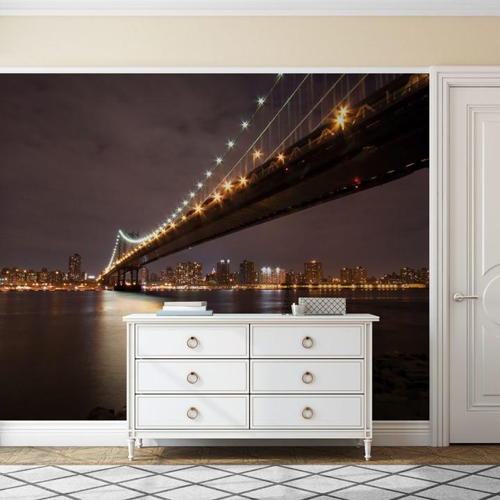 Actual product image Trenddeko Manhattan Bridge at Night (336 x 260 cm)