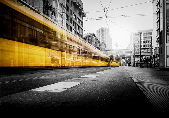 Immagine prodotto Trenddeko Effetto Argento Berlino Friedrichstrasse (100 x 70 cm)