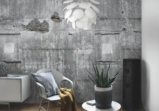 Actual product image Rasch Factory II concrete gray (558 x 300 cm)