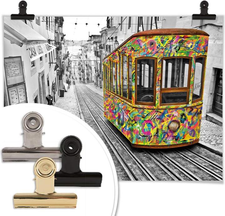 Actual product image Trenddeko Ben Heine - Tram in Lisbon (60 x 50 cm)