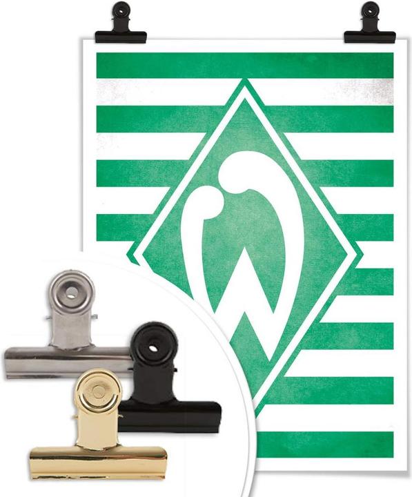 Image du produit SV Werder Bremen Werder Brême, le logo du Werder Brême à rayures (24 x 30 cm)