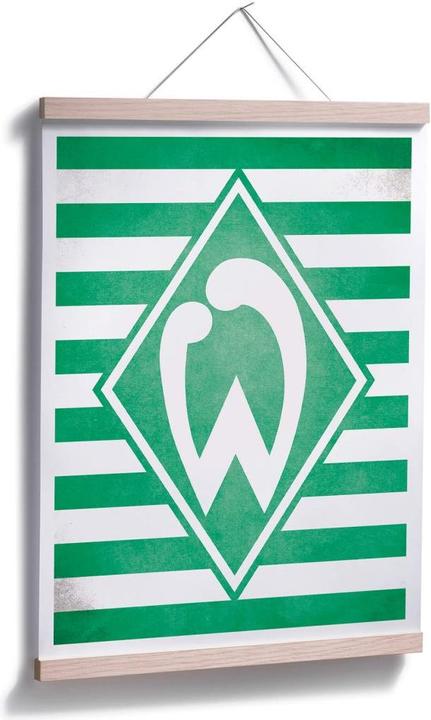 Image du produit SV Werder Bremen Werder Brême, le logo du Werder Brême à rayures (24 x 30 cm)