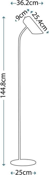 Actual product image Elstead Lighting Quinto floor lamp E27 white antique brass (E27)