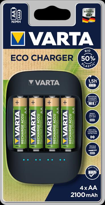 Actual product image Varta eco charger (1 pcs., AA, 2100 mAh, Battery + charger)