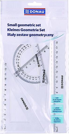 Produktbild Donau Geometrie-set, klein, anhängerverpackung, klar