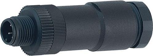 Produktbild Schubiger Kabelstecker Serie 713 4pol, M12, Stecker, Gerade, Pole - 4, Schraubklemme, Kabelhalterung