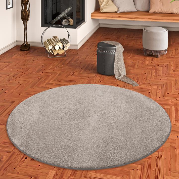 Actual product image Snapstyle High pile luxury velour carpet Touch (Ø 133 cm)