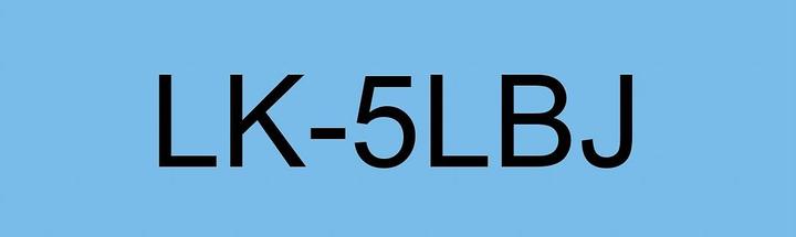 Actual product image Epson Matte Blue/Black 18mm LK-5LBJ (1.80 cm, Blue)