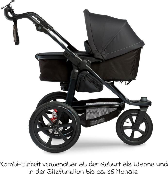 Produktbild TFK Kinderwagen 3 in 1 3in1 Kombi-Kinderwagen-Set Pro mit Luftreifen