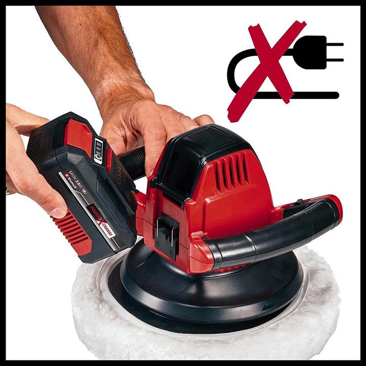Actual product image Einhell Battery car polishing machine (Eccentric polisher, 18 W)