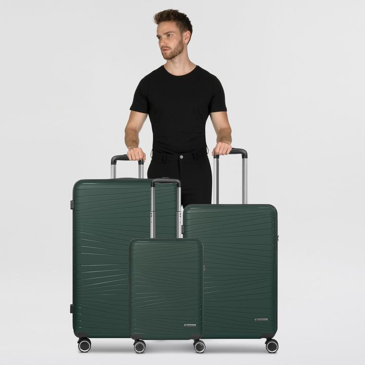 Image du produit Franky Dallas 3.0 4 Rollen Kofferset 3-teilig mit Dehnfalte (188 l, XL (à partir de 115l))