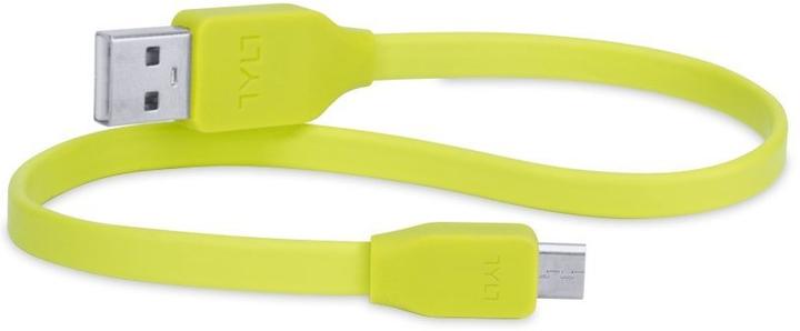 Actual product image Tylt Syncable Micro USB to USB Cable, 30cm - green (0.30 m, USB 3.0)