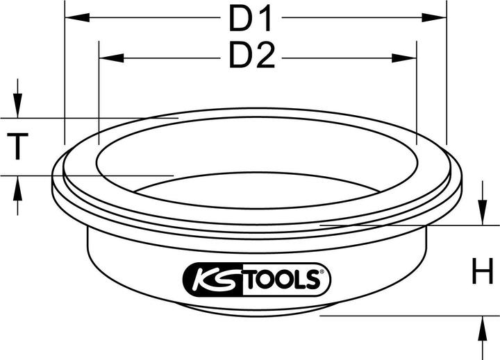 Image du produit KS Tools Outil de montage pour bague Simmerring de vilebrequin for Scania