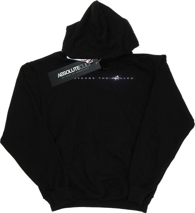 Actual product image Mens Avengers Endgame Avenge The Fallen Text Hoodie (S)