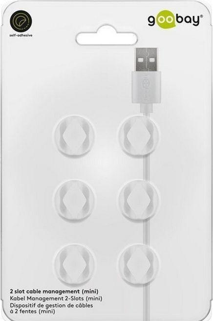 Immagine prodotto Goobay Set di 6 slot 2 per la gestione dei cavi