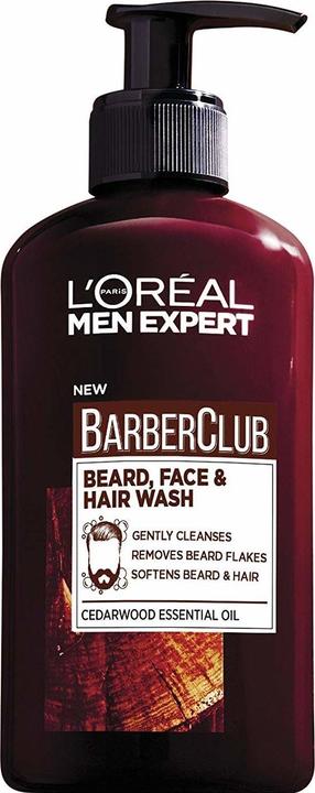 L'Oréal Paris L'Oreal - Men Expert Barber Club Beard Face Hair Wash 3In1 Cleansing Gel For Washing Face Beards And (250 ml)