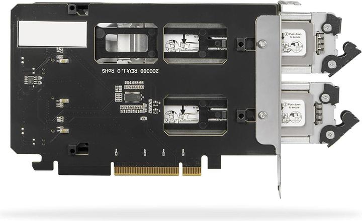 Image du produit Icy Dock ToughArmor 2x M.2 NVME vers PCIe 4e carte bifurcation w/tra