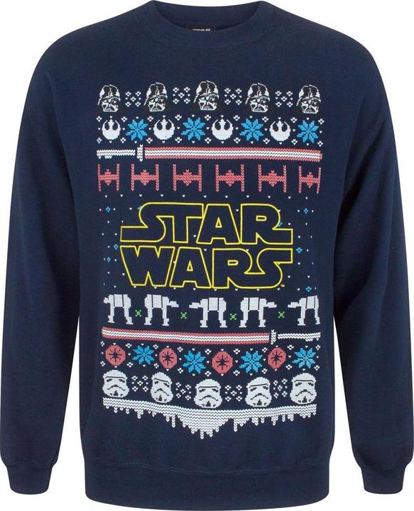 Actual product image Star Wars Unisex Logo Christmas Sweatshirt (S)