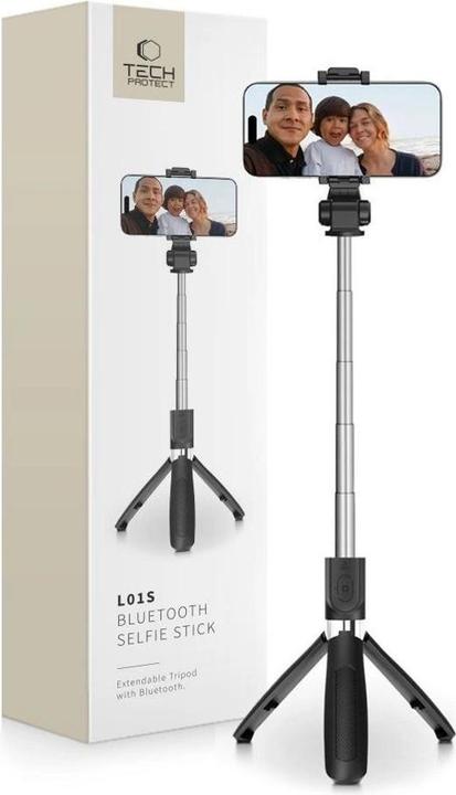 Image du produit Tech-Protect L01s Wireless Selfie Stick Tripode Black
