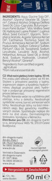 Image du produit dm alverde Crème de nuit Vital Peptides de lupin bio (Crème de nuit)