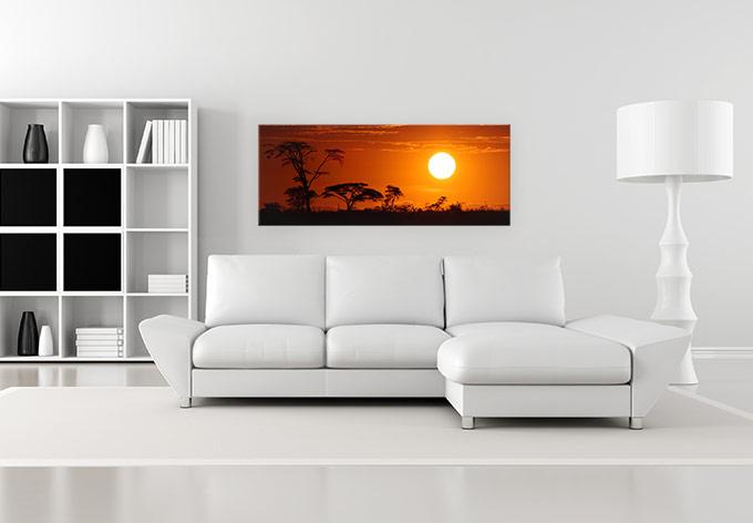 Image du produit Trenddeko Steppe africaine - panorama (120 x 50 cm)