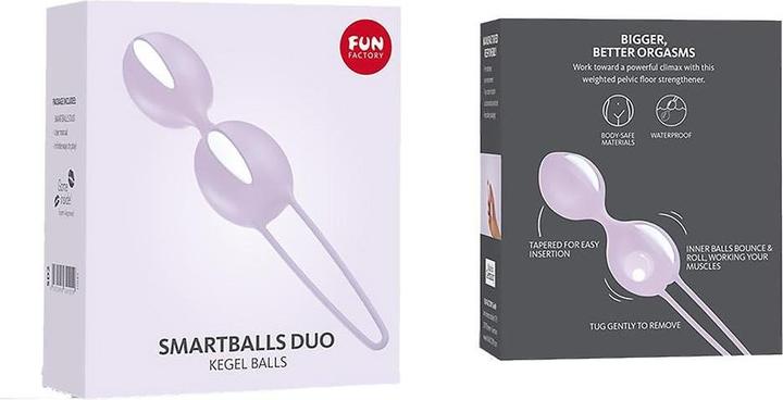 Produktbild Fun Factory Spass Fabrik - Smartballs Duo Becken Bã„Lle Weiss / Pastell Lila
