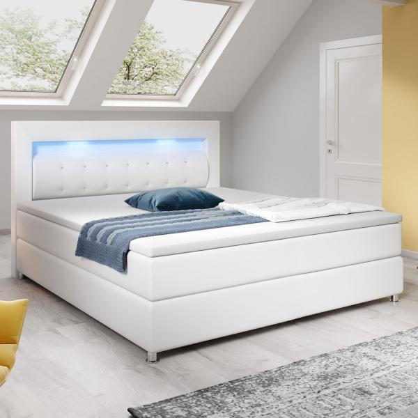 Produktbild Juskys Boxspringbett Montana LED