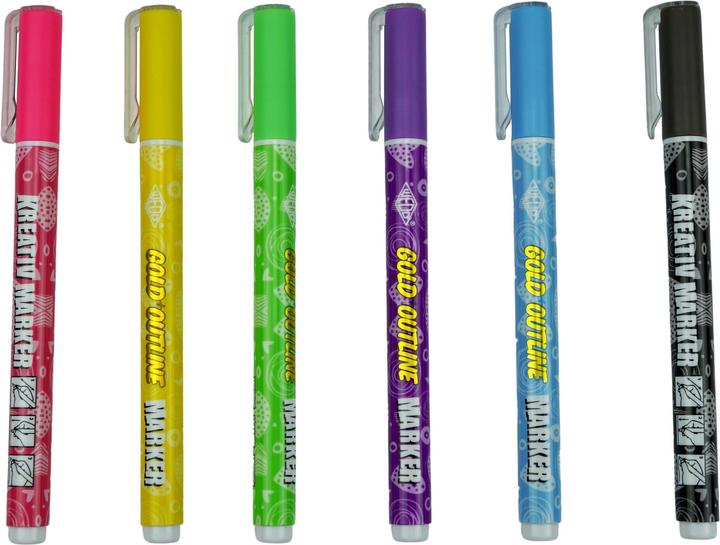 Produktbild Wedo Kreativmarker Outline (Mehrfarbig, 2 mm, 6 x)