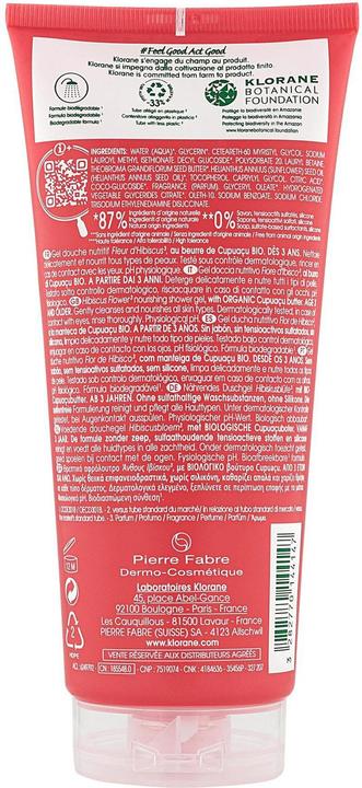 Produktbild Klorane Duschgel mit Hibiskusblüte (200 ml)