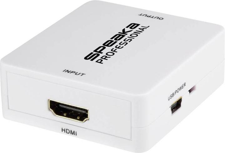 Produktbild SpeaKa Professional HDMI Audio Extractor mit Klinke und Cinch Audio (R/L) Ausgang
