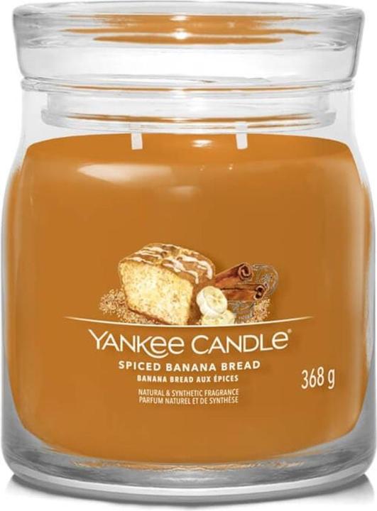 Yankee Candle Duftkerze Spiced Banana Bread Signature Medium Jar
