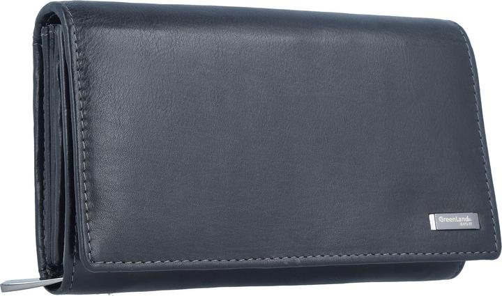 Greenland Nature Black Nappa Geldbörse RFID Leder 16 cm