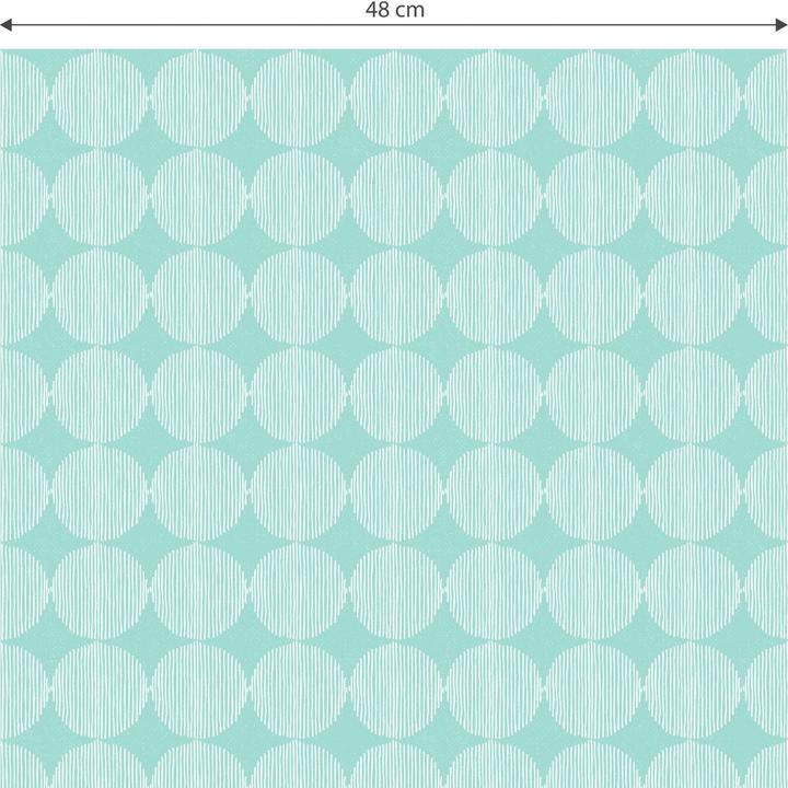 Produktbild Trenddeko abstrakte Kreise 02 - mint (528 x 48 cm)
