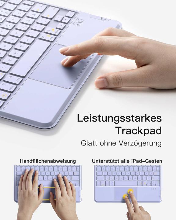 Actual product image Inateck Keyboard iPad 04111 purple (KB04111 purple) (iPad)