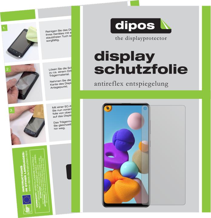 Produktbild Dipos Displayschutzfolie Antireflex (1 Stück, Samsung Galaxy A21s)