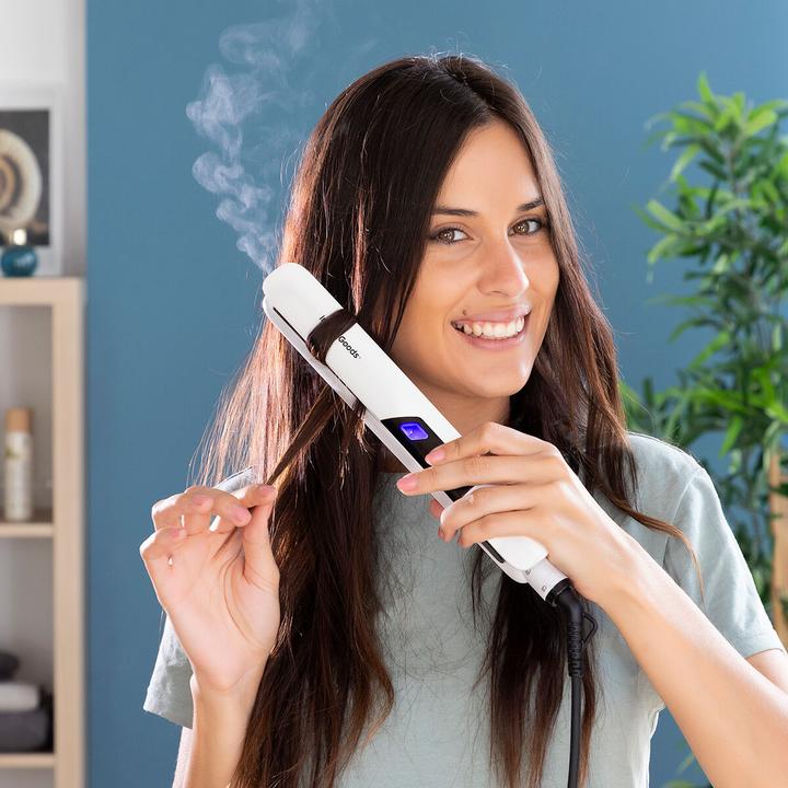 Actual product image InnovaGoods Ceramic Hair Straightener with Steam Function Stemio 36 W (Steam straightener)