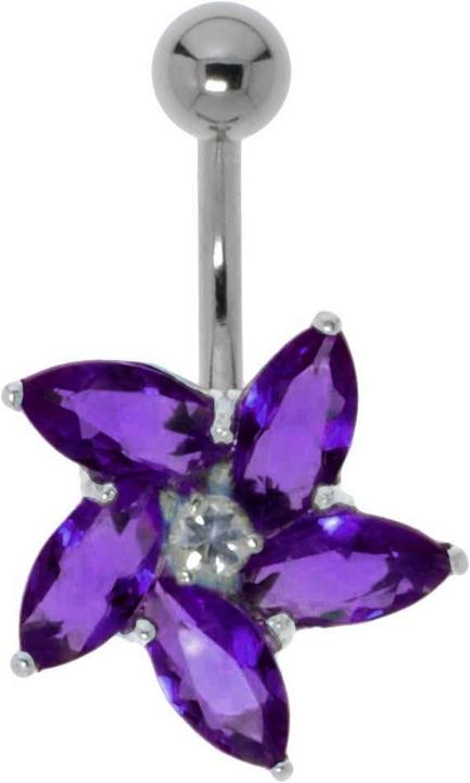 Bijouteria Bauchpiercing (Edelstahl, Silber 925, Zirkonia)