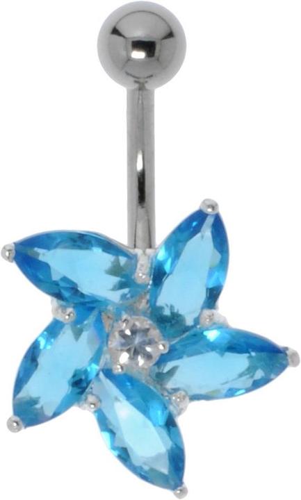 Image du produit Bijouteria Piercing nombril (Acier inoxydable, Argent 925, Zircone)