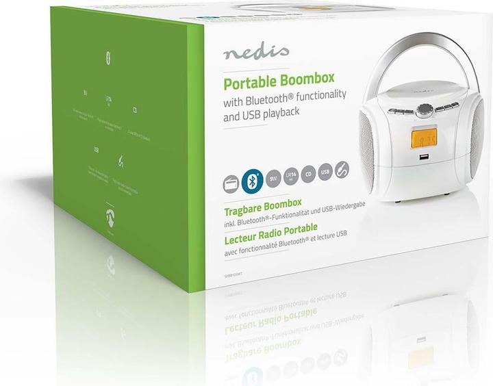 Produktbild Nedis SPBB100WT - Weiss - Audio - Weiss (FM, Bluetooth)