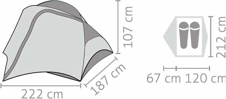 Actual product image Salewa Micra II (Dome tent, 2.30 kg, 2 persons)
