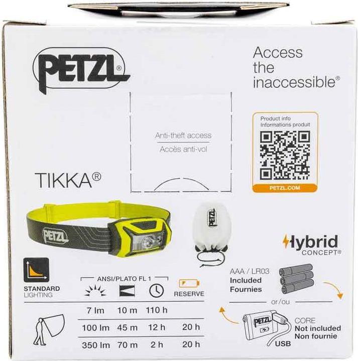 Productafbeelding Petzl Tikka Hoofdlamp Geel (350 lm)