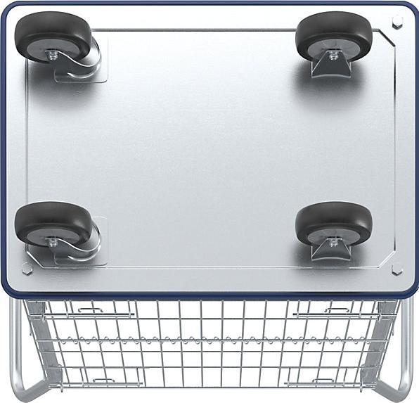 Actual product image kaiserkraft Grid trolley, galvanized side grids (220 kg)