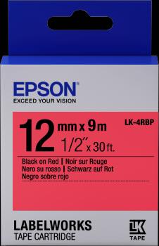 Energie-Label Epson Etikettenkassette Lk-4rbp (1.20 cm, Rot)