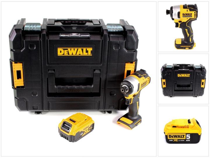 Produktbild DeWalt DCF 809 NT Akku Schlagschrauber 18 V Brushless Li-Ion in T-STAK Box + 1 x 5,0 Ah Akku - ohne (Akkubetrieb)